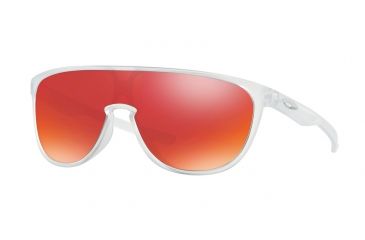 Image of Oakley TRILLBE OO9318 Sunglasses 931803-34 - Matte Clear Frame, Torch Iridium Lenses