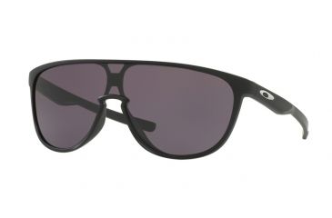 Image of Oakley TRILLBE OO9318 Sunglasses 931805-34 - Matte Black Frame, Warm Grey Lenses