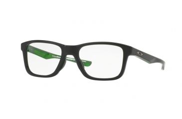 Image of Oakley Trim Plane OX8107 Single Vision Prescription Eyeglasses 810702-51 - Polished Black Frame