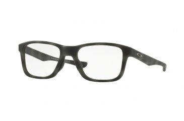Image of Oakley Trim Plane OX8107 Single Vision Prescription Eyeglasses 810705-51 - Matte Green Tortoise Frame