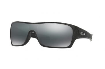 Image of Oakley TURBINE ROTOR OO9307 Sunglasses 930702-32 - Blk/slvrghosttxt Frame, Black Iridium Lenses