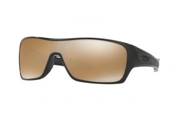 Image of Oakley TURBINE ROTOR OO9307 Sunglasses 930706-32 - Polished Black Frame, Tungsten Iridium Polarized Lenses