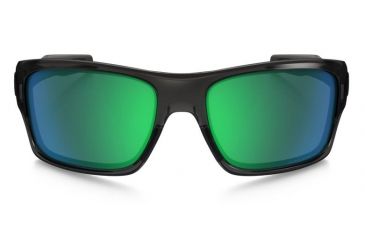 Image of Oakley Turbine Sunglasses - Men's, Grey Smoke Frame, Jade Iridium Polarized 63 mm Lenses, OO9263-09