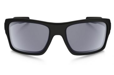Image of Oakley Turbine Sunglasses - Men's, Matte Black Frame, Grey Polarized 63 mm Lenses, OO9263-07
