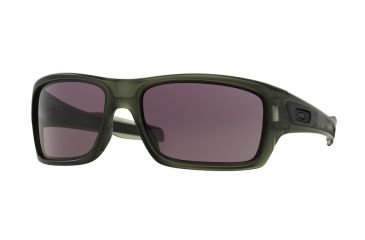 Image of Oakley TURBINE OO9263 Progressive Prescription Sunglasses OO9263-926319-63 - Lens Diameter 63 mm, Frame Color Matte Olive Ink
