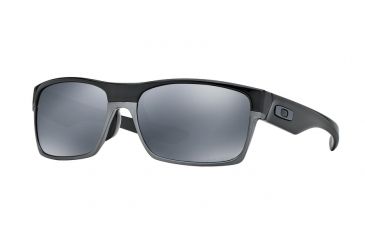 Image of Oakley TWOFACE ASIA FIT OO9256 Sunglasses 925606-60 - Polished Black Frame, Black Iridium Polarized Lenses