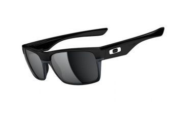 Image of Oakley TwoFace Mens Sunglasses Polished Black Frame, Black Iridium Lens OO9189-02