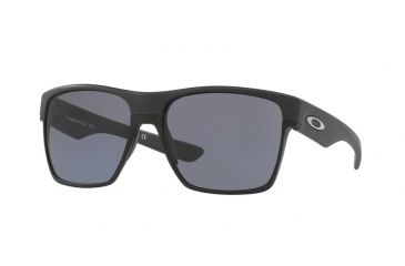 Image of Oakley TWOFACE XL OO9350 Sunglasses 935003-59 - Steel Frame, Grey Lenses