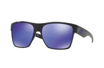 Image of Oakley TWOFACE XL OO9350 Sunglasses 935004-59 - Polished Black Frame, Violet Iridium Lenses