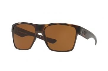 Image of Oakley TWOFACE XL OO9350 Sunglasses 935006-59 - Polished Brown Tortoise Frame, Dark Bronze Lenses