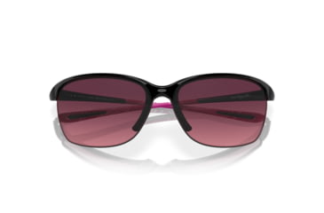 Image of Oakley Unstoppable OO9191 Sunglasses 919110-65 - Polished Black Frame, Rose Gradient Polarized Lenses