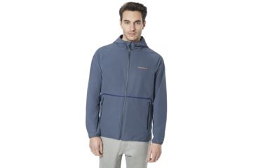 Image of Oakley Urban Commuter Hooded Fz - Mens, Foggy Blue, Large 461714-6FB-L