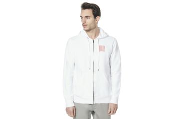 Image of Oakley Urban Stretch Graphic Hoodie - Mens, White, Large 472479-100-L