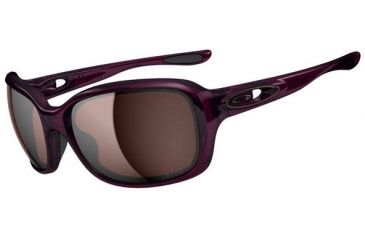 Image of Oakley Urgency Sunglasses - Crystal Raspberry Frame and OO Grey Polarized Lens OO9158-13