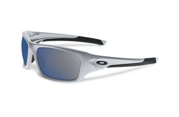 Image of Oakley Valve Asian Fit Sunglasses, Silver Frame, Ice Iridium Lens OO9243-07