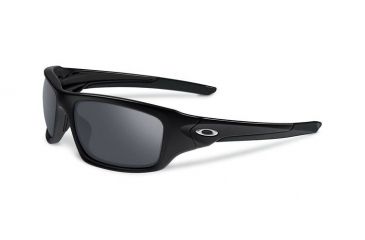 Image of Oakley Valve Mens Sunglasses Polished Black Frame, Black Iridium Lens OO9236-01