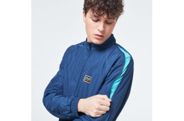 Image of Oakley Ventilation Track Jacket - Mens, Universal Blue, Extra Small, FOA400001-6ZZ-XS