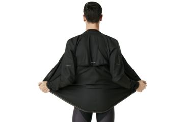 Image of Oakley Waterproof Cycling Jacket - Mens, Blackout, Large, 412693-02E-L