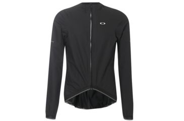 Image of Oakley Waterproof Cycling Jacket - Mens, Blackout, Large, 412693-02E-L