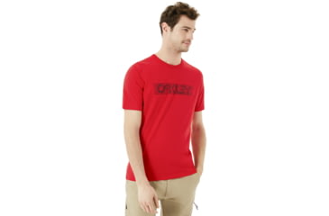 Image of Oakley Waved Tee - Mens, Red Line, M, 457395-465-M