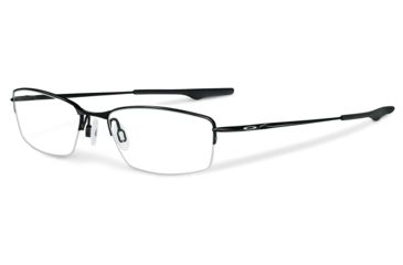 Image of Oakley Wingback Single Vision Prescription Eyeglasses, Polished Black Frame, OX5089-0153SV