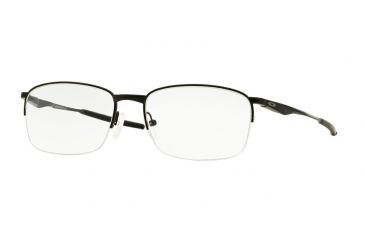 Image of Oakley WINGFOLD 0.5 OX5101 Progressive Prescription Eyeglasses 510101-55 - Satin Black Frame
