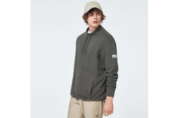 Image of Oakley Workwear Track Fleece Jacket - Mens, New Dark Brush, Extra Small, FOA400012-86L-XS