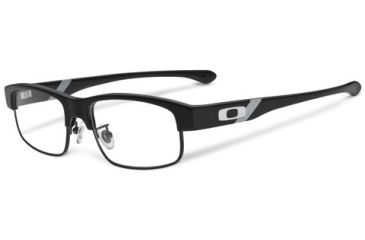 Image of Oakley Yarddog II Mens Eyeglasses, Satin Black Dark Grey Frame, 55mm OX1093-0155