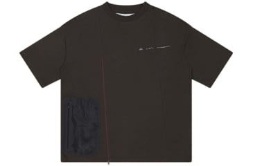 Image of Oakley Zip Paneled Sort Sleeve Tee - Mens, Brown, Medium, 457767-851-M