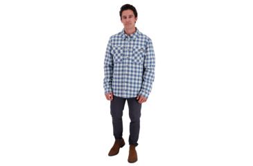 Image of Obermeyer Avery Flannel Jacket - Mens, Icy Mey Plaid, Large, 24046-ICY MEY PLAID-L