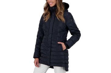 Image of Obermeyer Blossom Down Parka w/Faux Fur - Womens, Black Frost, 10, 11181-21024-10
