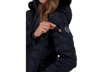 Image of Obermeyer Blossom Down Parka w/Faux Fur - Womens, Black Frost, 10, 11181-21024-10