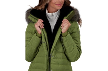 Image of Obermeyer Blossom Down Parka w/Faux Fur - Womens, Saguaro, 4, 11181-21189-4