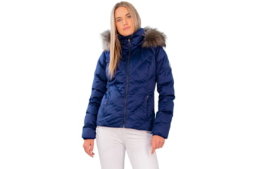 Image of Obermeyer Bombshell Jacket - Women's, 14 US, Short, Navy Satin, 11137-22047-14P