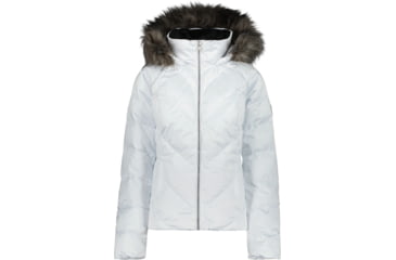 Image of Obermeyer Bombshell Jacket - Women's, 2 US, Short, White Satin, 11137-22038-2P