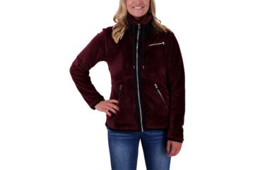 Image of Obermeyer Britt Fleece Jacket - Womens, Wine-Not, Large, 17044-WINE-NOT-L