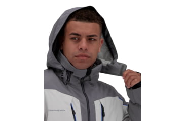 Image of Obermeyer Charger Jacket - Mens, Fog, Extra Large, 21103-17001-XL