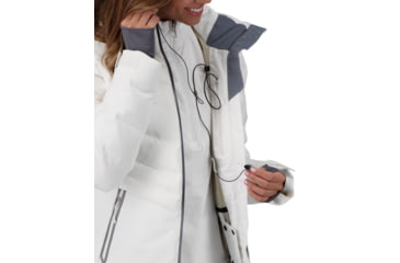Image of Obermeyer Cosima Down Jacket - Women's, 10 US, White, 11168-16010-10
