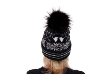 Image of Obermeyer Dallas Knit Pom Hat - Womens, Black, 18049-BLACK-WOMEN
