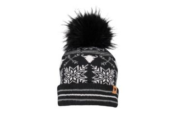 Image of Obermeyer Dallas Knit Pom Hat - Womens, Black, 18049-BLACK-WOMEN