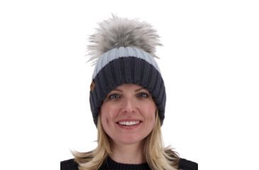 Image of Obermeyer Denver Faux Fur Pom Hat - Womens, Ice Ice Baby, 18048-ICE ICE BABY-WOMEN