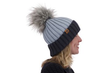 Image of Obermeyer Denver Faux Fur Pom Hat - Womens, Ice Ice Baby, 18048-ICE ICE BABY-WOMEN