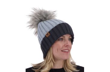 Image of Obermeyer Denver Faux Fur Pom Hat - Womens, Ice Ice Baby, 18048-ICE ICE BABY-WOMEN