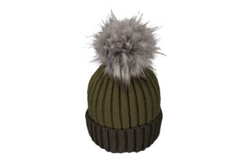Image of Obermeyer Denver Faux Fur Pom Hat - Womens, Military Time, 18048-MILITARY TIME-WOMEN