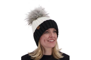 Image of Obermeyer Denver Faux Fur Pom Hat - Womens, White, 18048-WHITE-WOMEN
