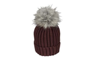 Image of Obermeyer Denver Faux Fur Pom Hat - Womens, Wine-Not, 18048-WINE-NOT-WOMEN