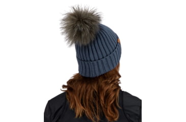 Image of Obermeyer Denver FF Pom Beanie - Womens, Blue Ash, One Size, 18057-21168-ONE SIZE