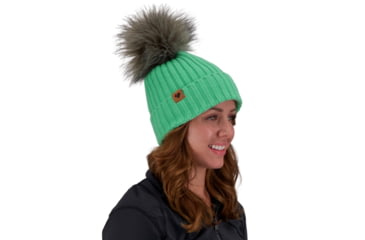 Image of Obermeyer Denver FF Pom Beanie - Womens, Jasmint, One Size, 18057-21088-ONE SIZE