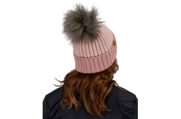 Image of Obermeyer Denver FF Pom Beanie - Womens, Pink Sand, One Size, 18057-21050-ONE SIZE