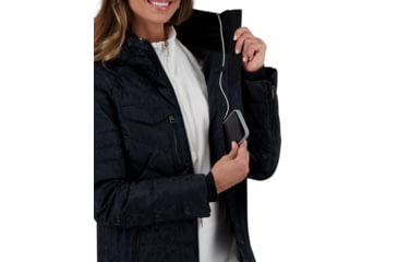 Image of Obermeyer Devon Down Jacket - Womens, Black Frost, 14 Petite, 11139-21024-14P